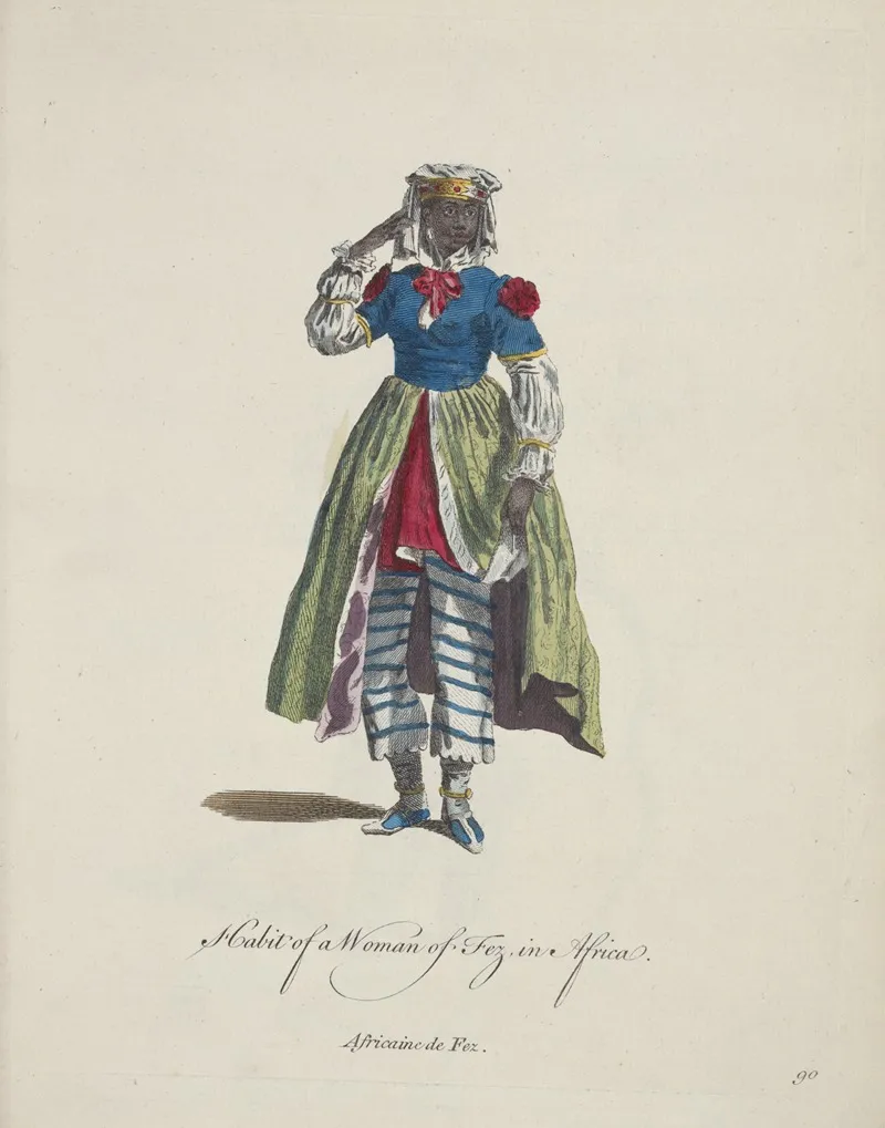 Habit Of A Woman Of Fez In Africa Africaine De Fez