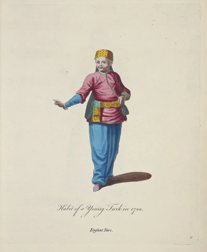 Habit Of A Young Turk In 1700 Enfant Turc
