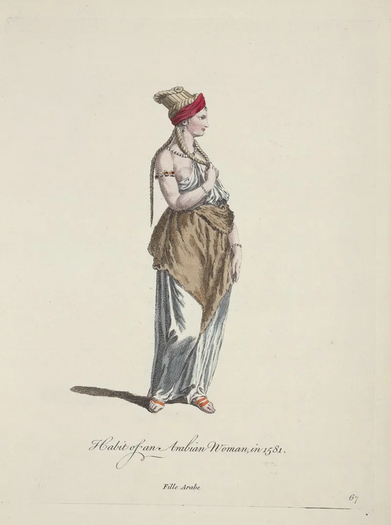 Habit Of An Arabian Woman In 1581 Fille Arabe
