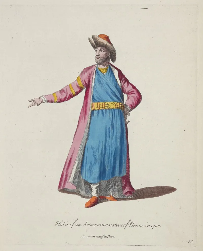 Habit Of An Armenian Native Of Persia In 1700 Armenian Natif De Perse