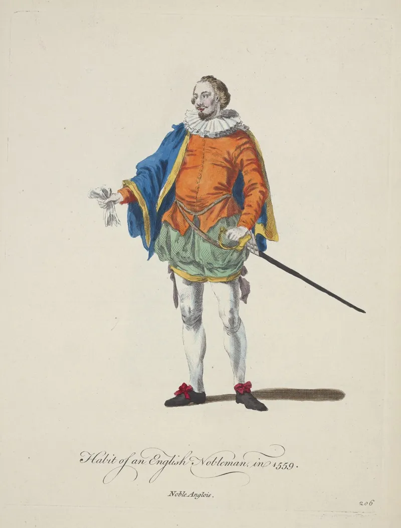 Habit Of An Englilsh Nobleman In 1559 Noble Anglais