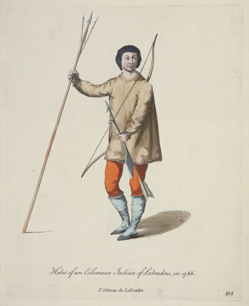 Habit Of An Eskimaux Indian Of Labrador In 1766 Eskimau Du Labrador