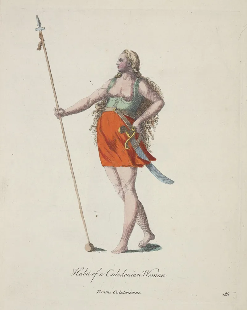 Habit Of Caledonian Woman Femme Caledonienne