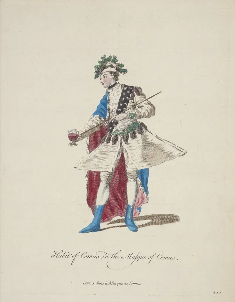 Habit Of Comus In The Masque Of Comus Comus Dans Le Masque De Comus