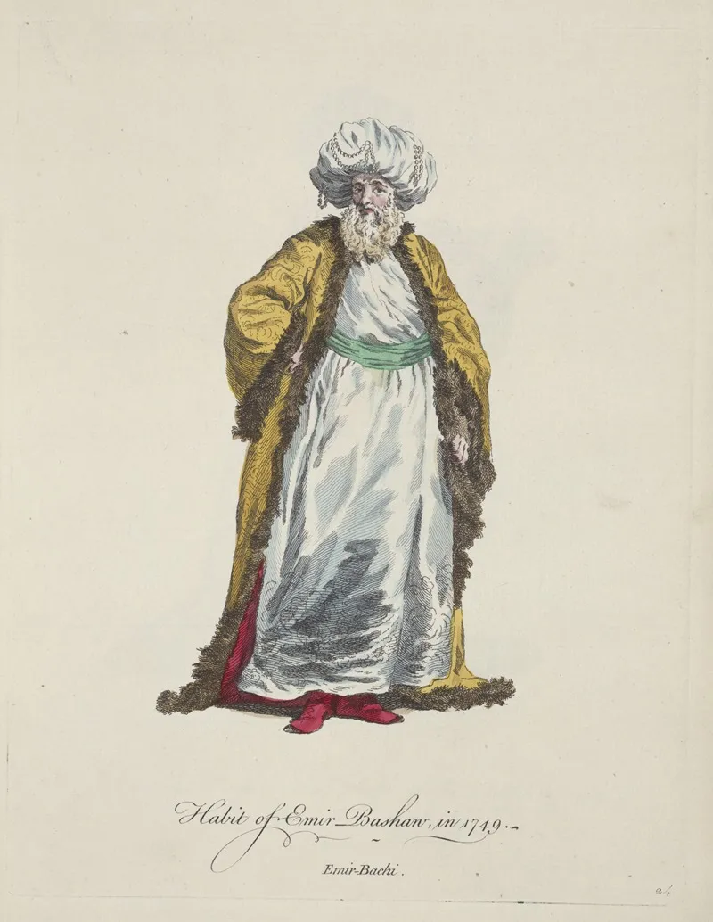 Habit Of Emir Bashaw In 1749 Emir Bachi