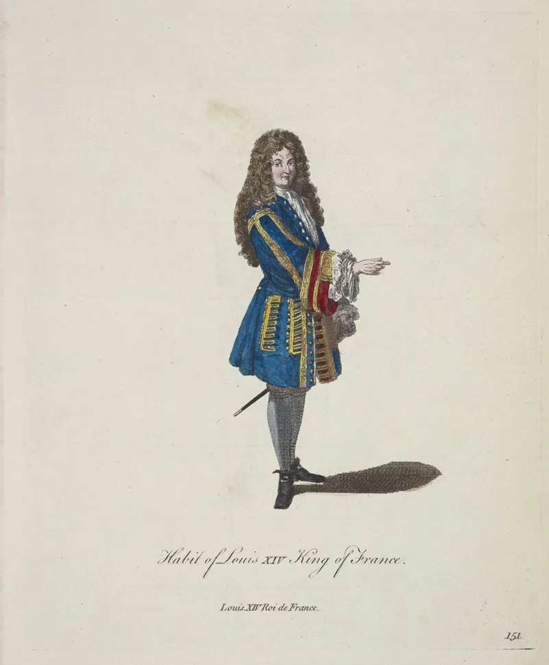 Habit Of Louis Xiv King Of France Louis Xiv Roi De France