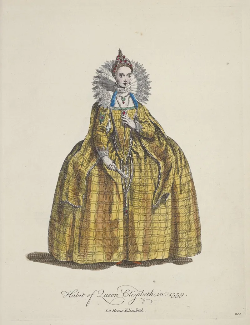 Habit Of Queen Elizabeth In 1559 La Reine Elizabeth