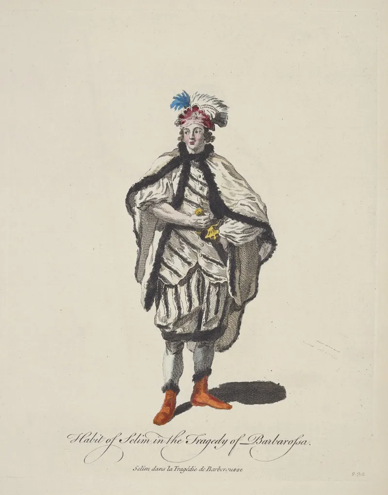 Habit Of Selim In The Tragedy Of Barbarossa Selim Dans La Tragedie De Barberousse