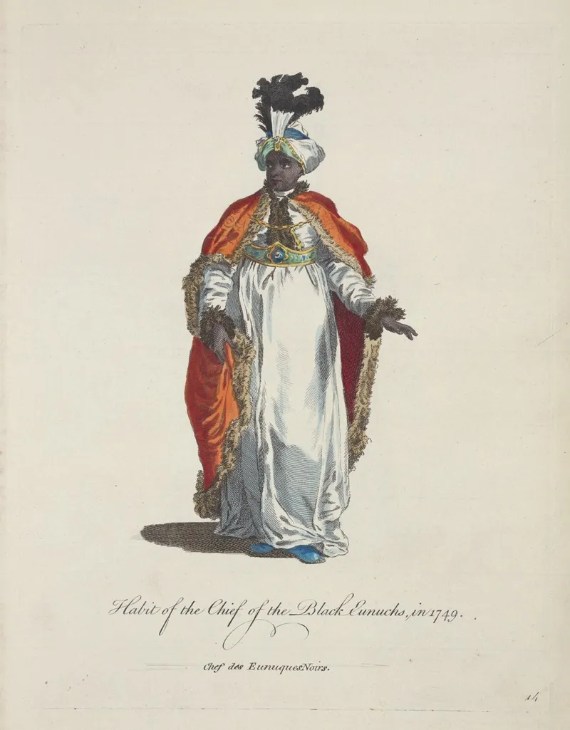 Habit Of The Chief Of The Black Eunuchs In 1749 Chef Des Eunuques Noirs 2