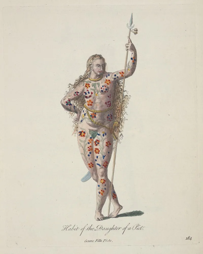 Habit Of The Daughter Of A Pict Jeune Fille Picte