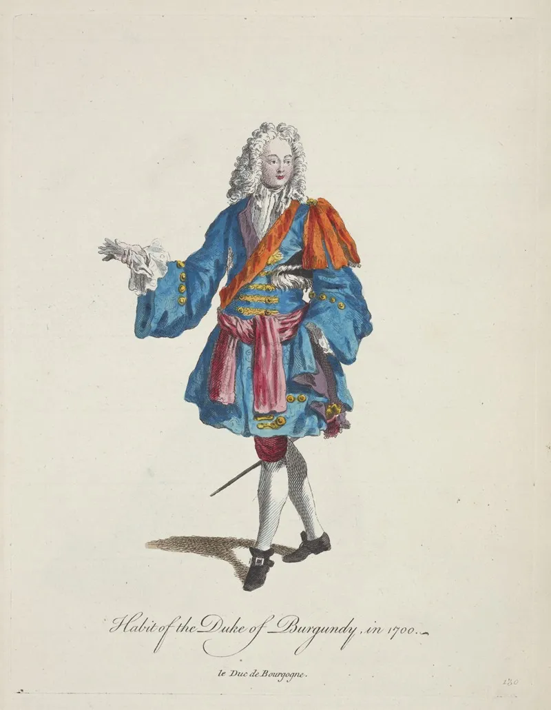 Habit Of The Duke Of Burgundy In 1700 Le Duc De Bourgogne