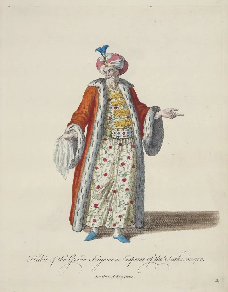 Habit Of The Grand Seignior Or Emperor Of The Turks In 1700 Le Grand Seignior