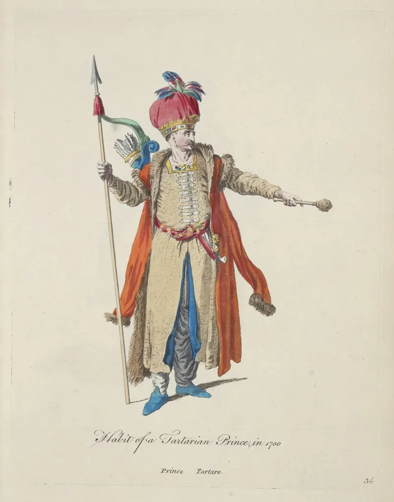 Habit Of The Tartarian Prince In 1700 Prince Tartare