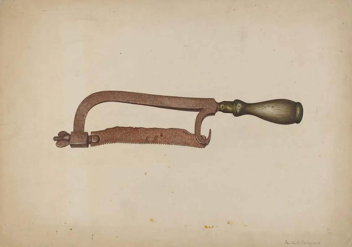 Hack Saw by Paul Poffinbarger - Canvas Print