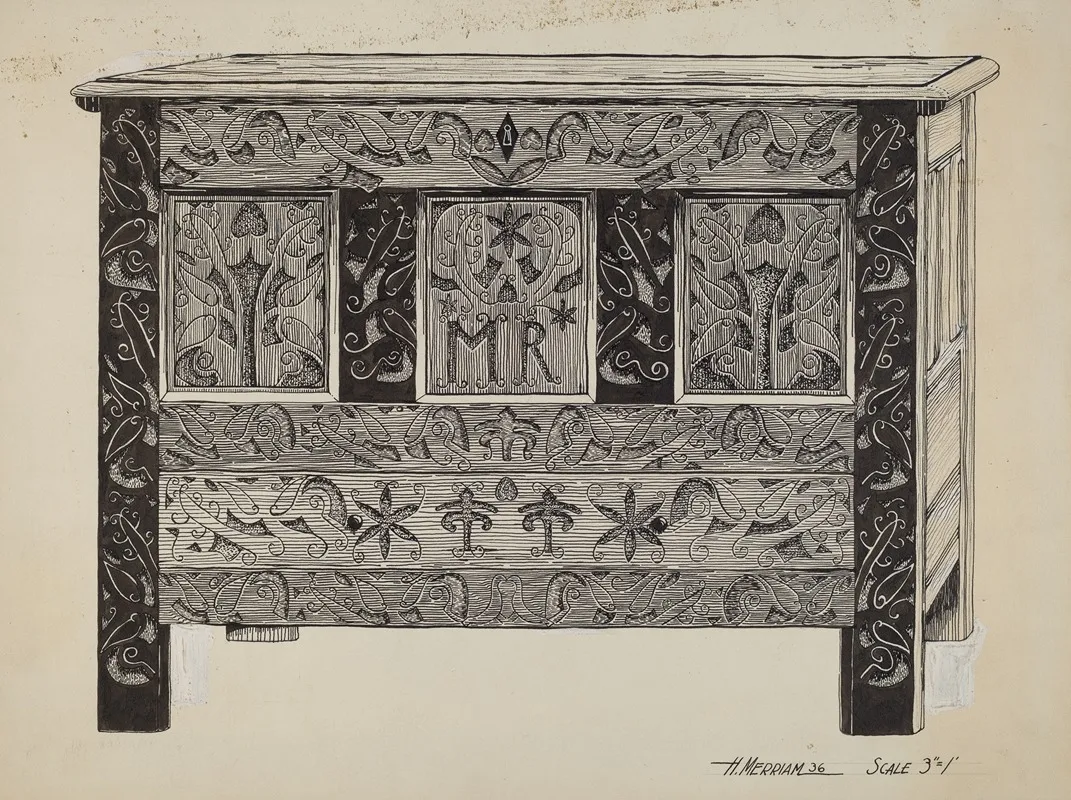 Hadley Chest by Harold Merriam - Canvas Print