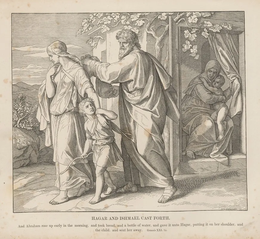 Hagar And Ishmael Cast Forth