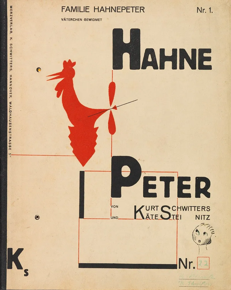 Hahne Peter 2 by Kurt Schwitters - Canvas Print