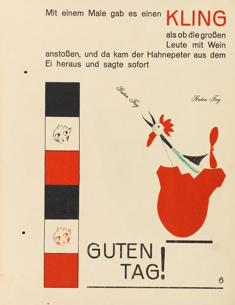 Hahne Peter 3 by Kurt Schwitters - Canvas Print