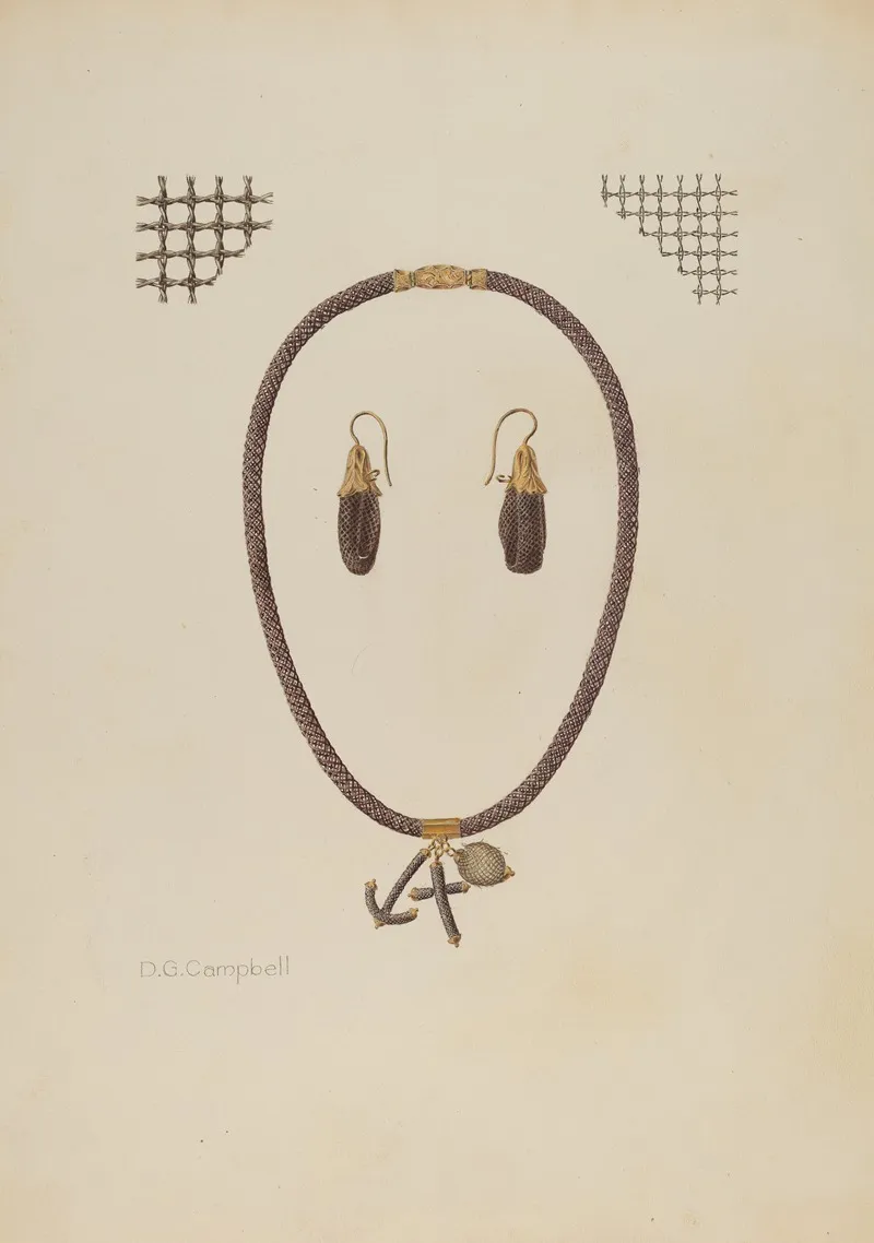 Hair Jewelry by Douglas Campbell - Canvas Print