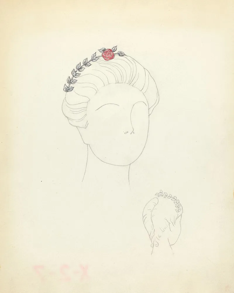Hair Ornament by American 20th Century - Canvas Print