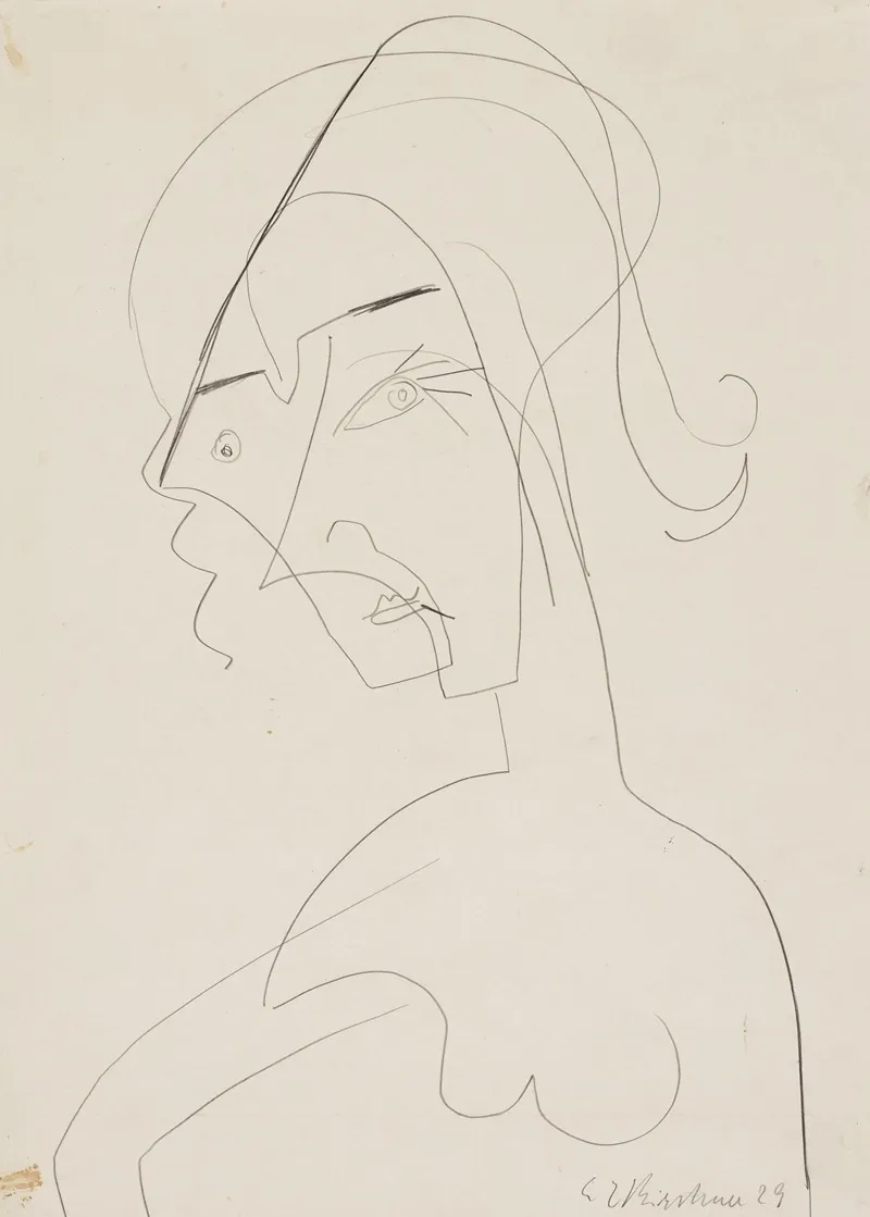 Half Length Figure Of A Woman