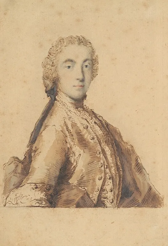 Half Length Study For A Portrait Of A Young Man
