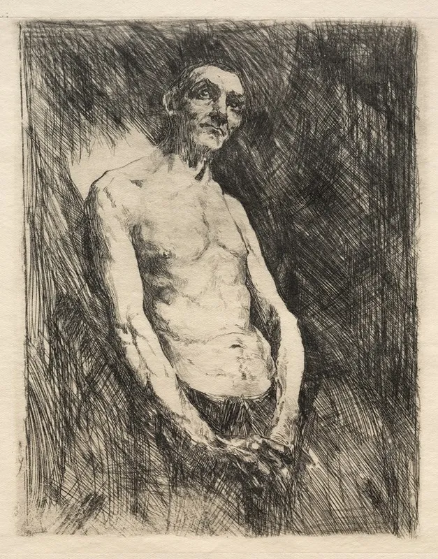 Half Nude Figure Of A Man