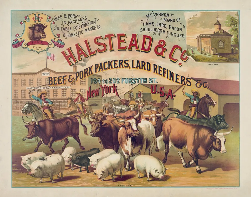 Halstead Co Beef Pork Packers Lard Refiners Co