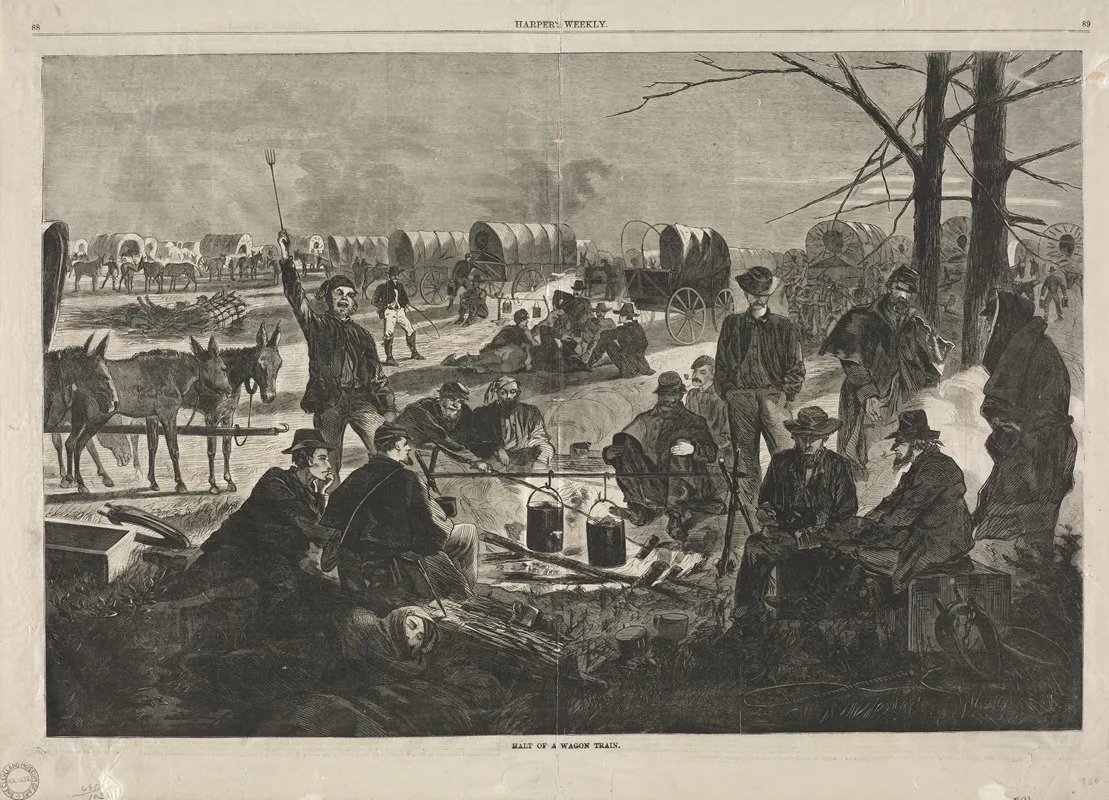 Halt Of The Wagon Train