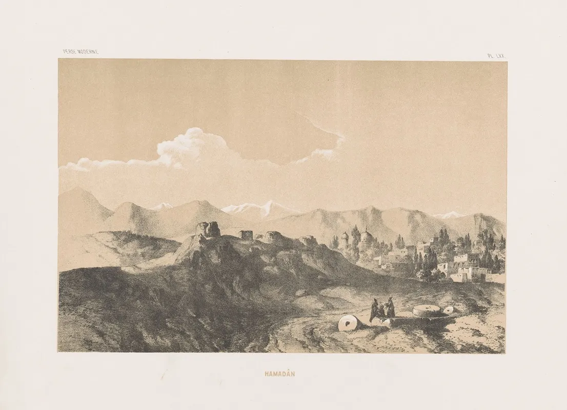 Hamadan by Eugène Flandin - Canvas Print