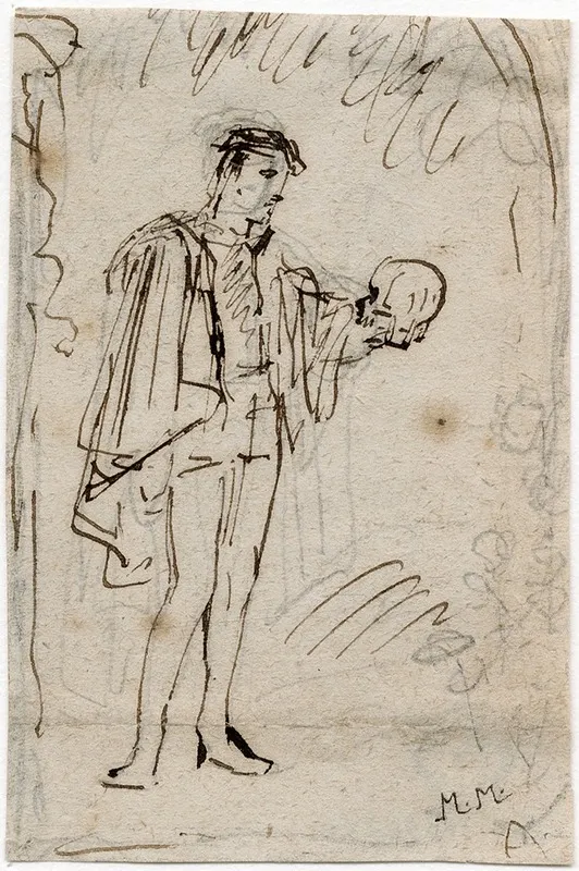 Hamlet En Ophelia Elkaar Omarmend