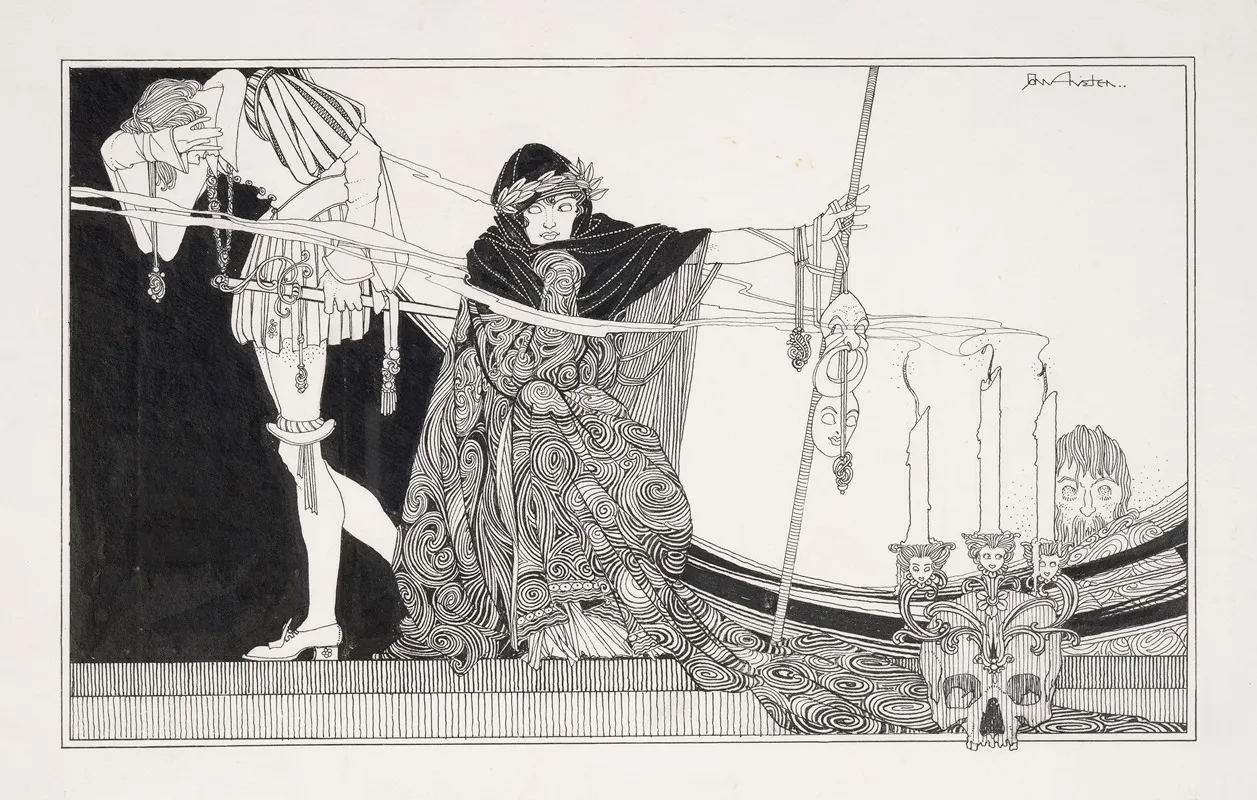 Hamlet Pl 23 by John Austen - Canvas Print