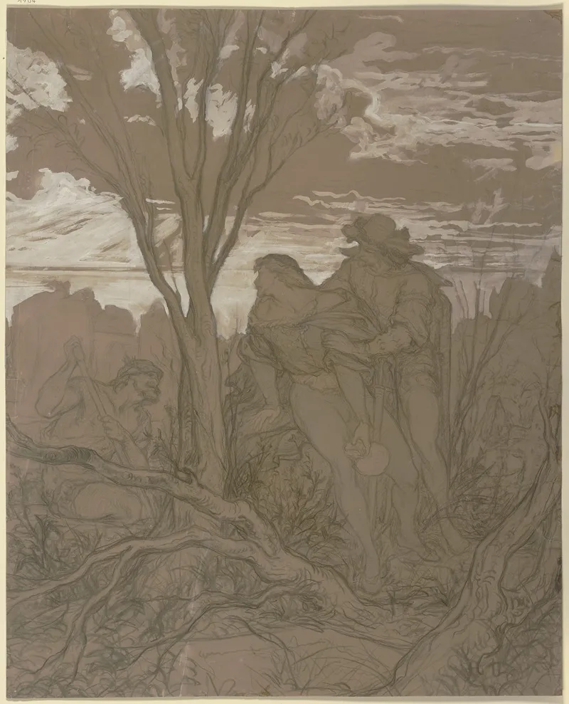 Hamlet Und Horatio Auf Dem Kirchhof