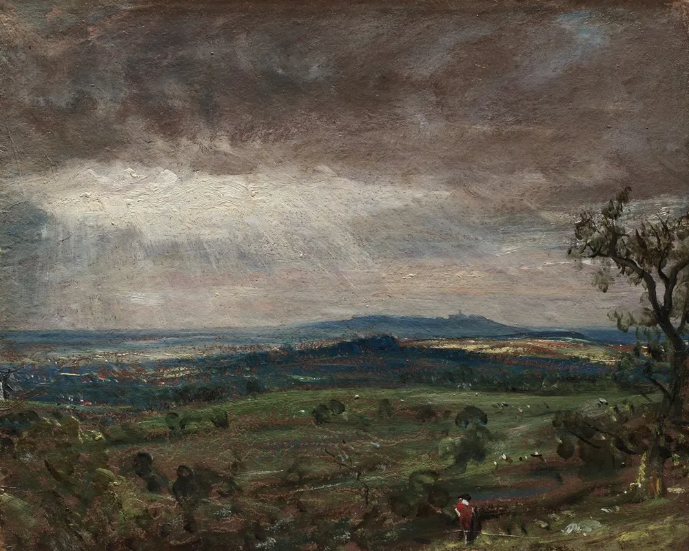 Hampstead Heath Looking Toward Harrow by John Constable - Canvas Print