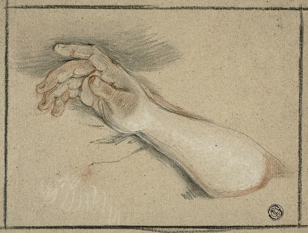 Hand And Forearm by Antoine Coypel - Canvas Print