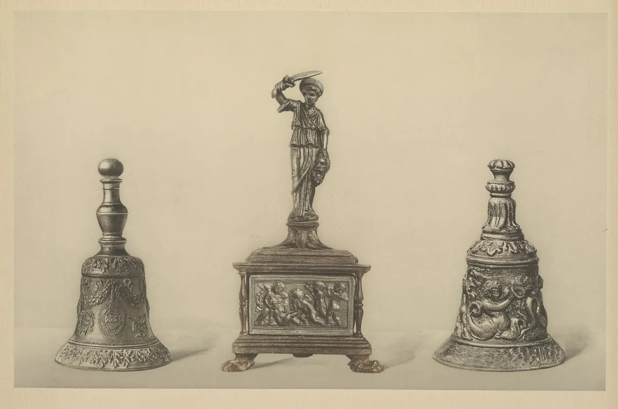 Hand Bell Workshop Of Riccio Hand Bell North Italian Xvi Century Inkstand With Classic Subject Paduan School Late Xv Century by Wilhelm von Bode - Canvas Print