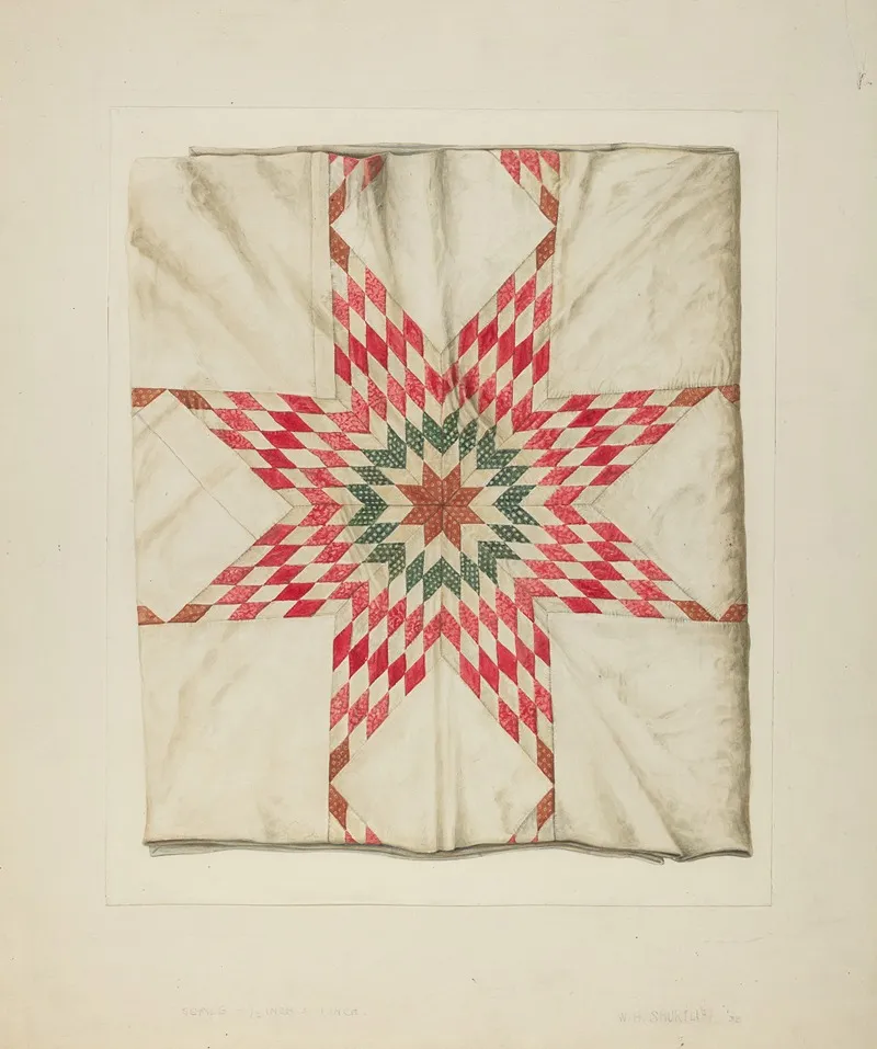 Hand Made Quilt 2 by Wilford H. Shurtliff - Canvas Print