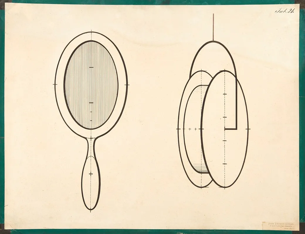 Hand Mirror Suspended Wheel