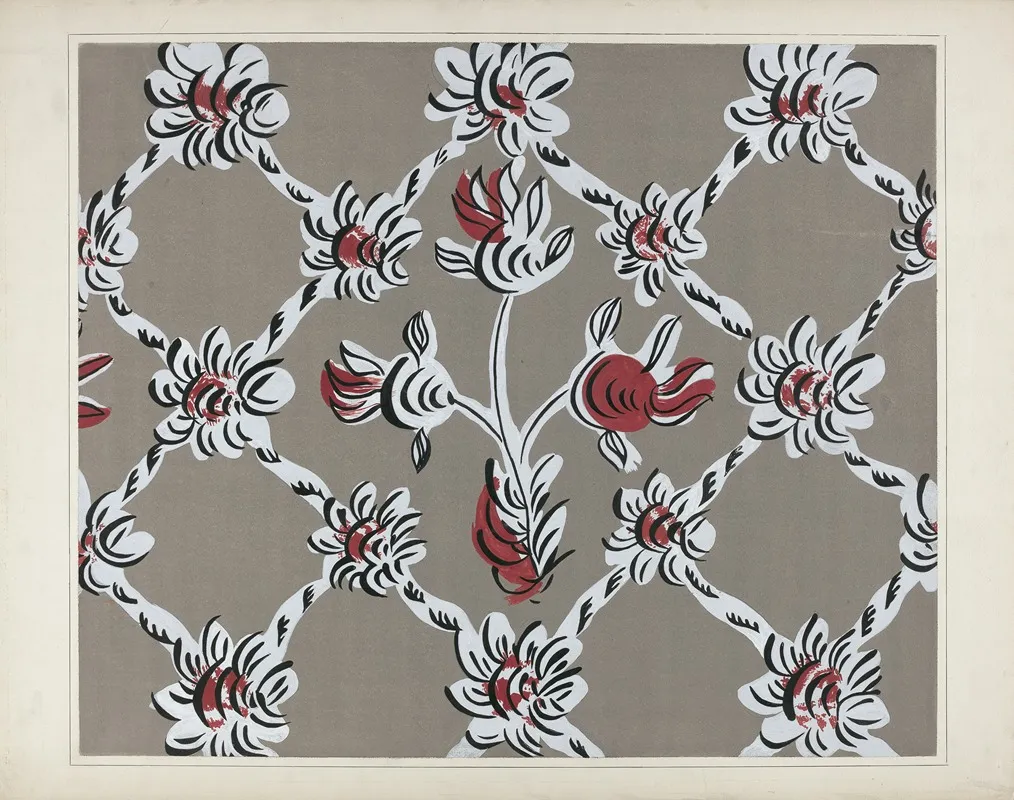 Hand Painted Wall Detail 2 by Martin Partyka - Canvas Print