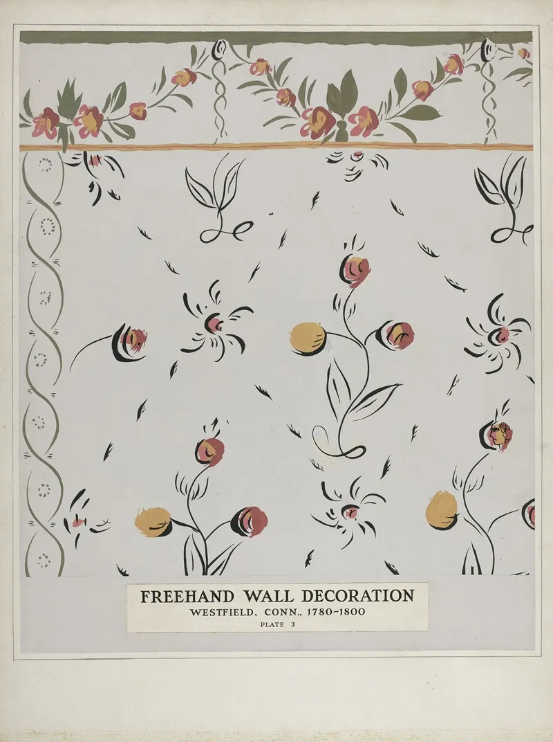 Hand Painted Wall Detail 3 by Martin Partyka - Canvas Print