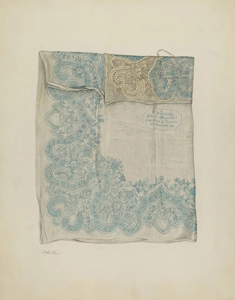 Handkerchief 3 by Charlotte Winter - Canvas Print