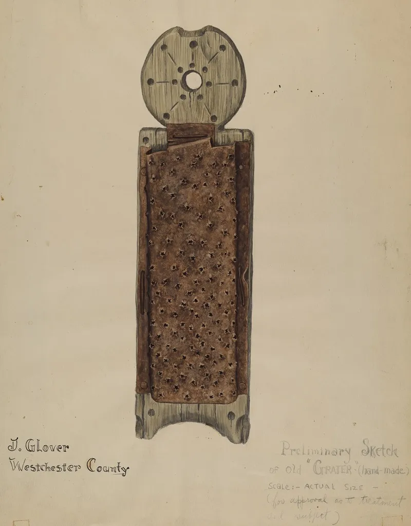Handmade Grater by Joseph Glover - Canvas Print