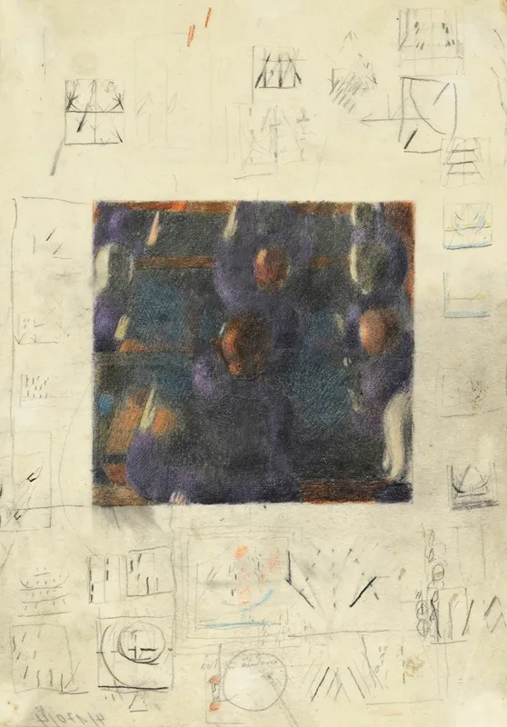 Hands Held High Study by Otto Meyer-Amden - Canvas Print