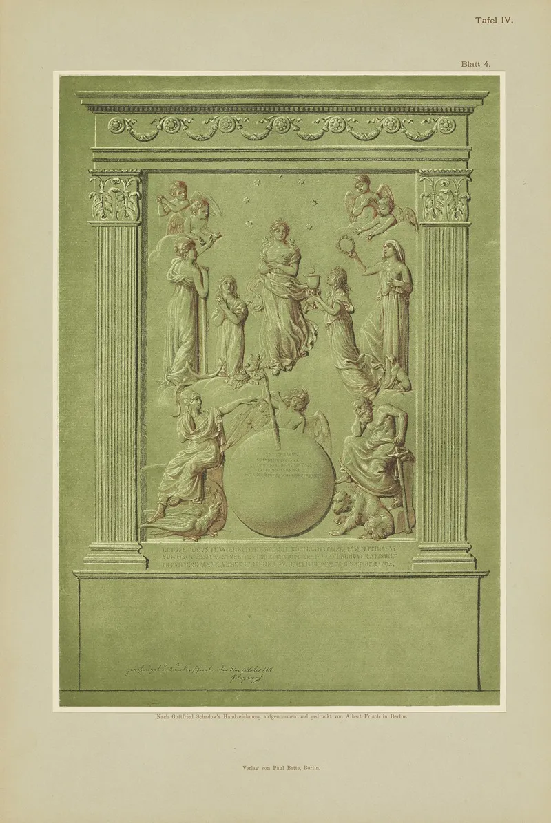 Handzeichnungen Von Gottfried Schadow Pl 04 by Johann Gottfried Schadow - Canvas Print