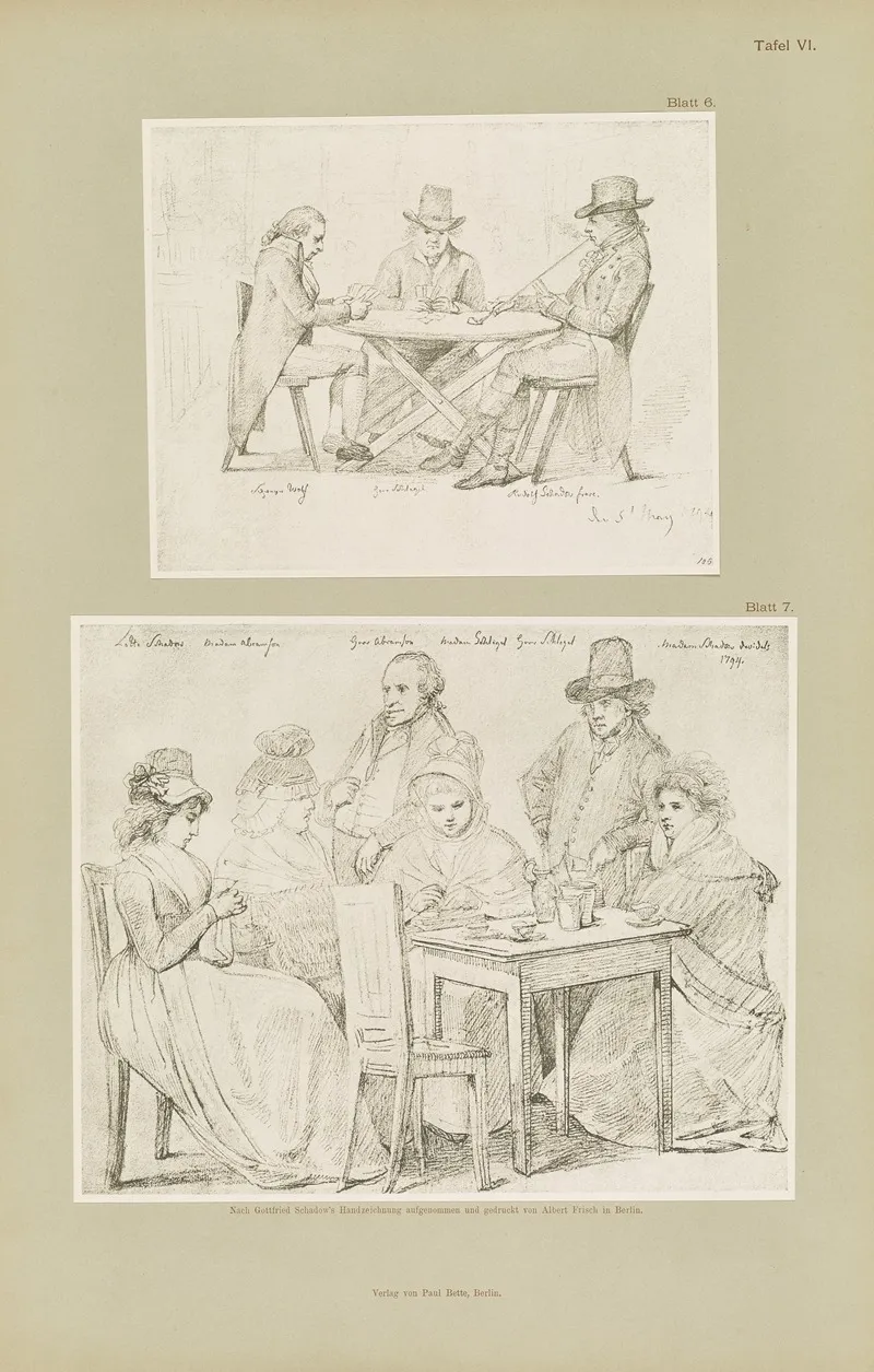 Handzeichnungen Von Gottfried Schadow Pl 06
