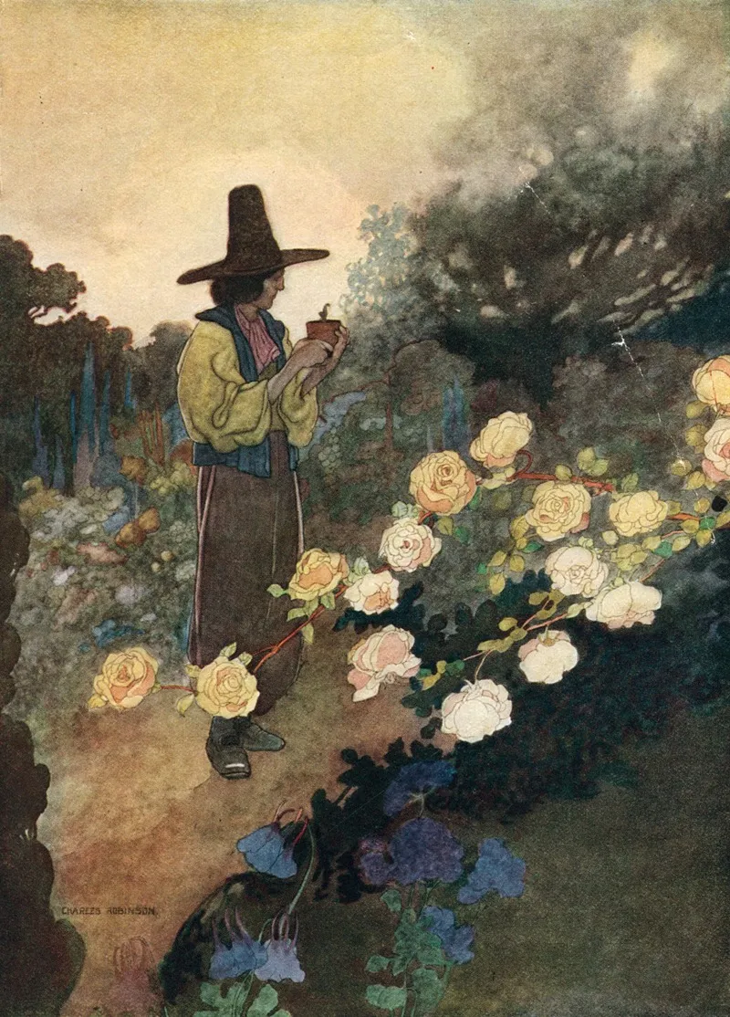 Hans In His Garden