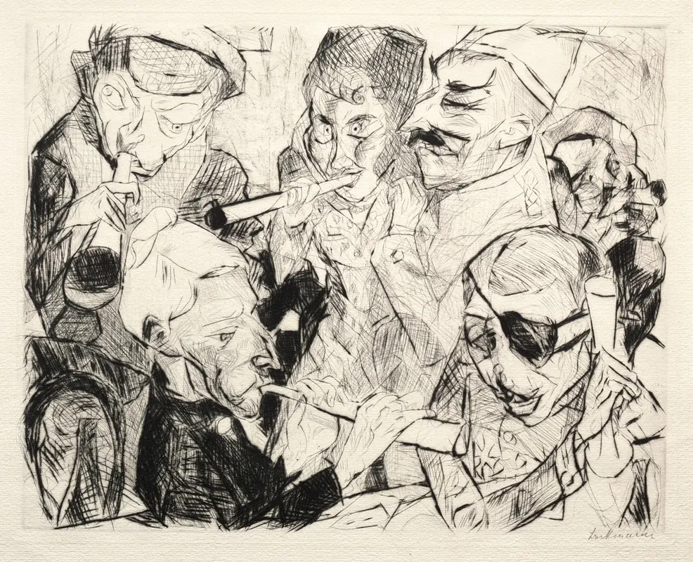 Happy New Year 1917 by Max Beckmann - Canvas Print