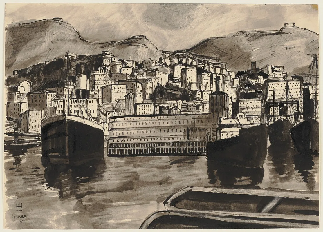 Harbour View Of Genoa