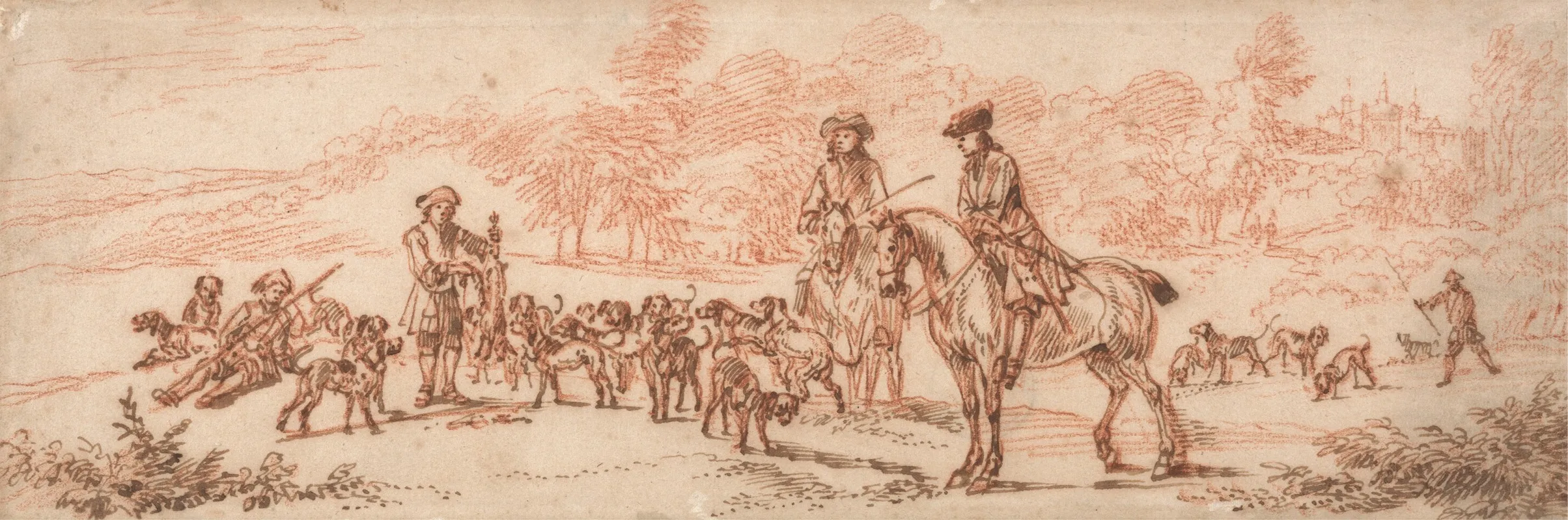 Hare Hunting The Kill by Jan Wyck - Canvas Print