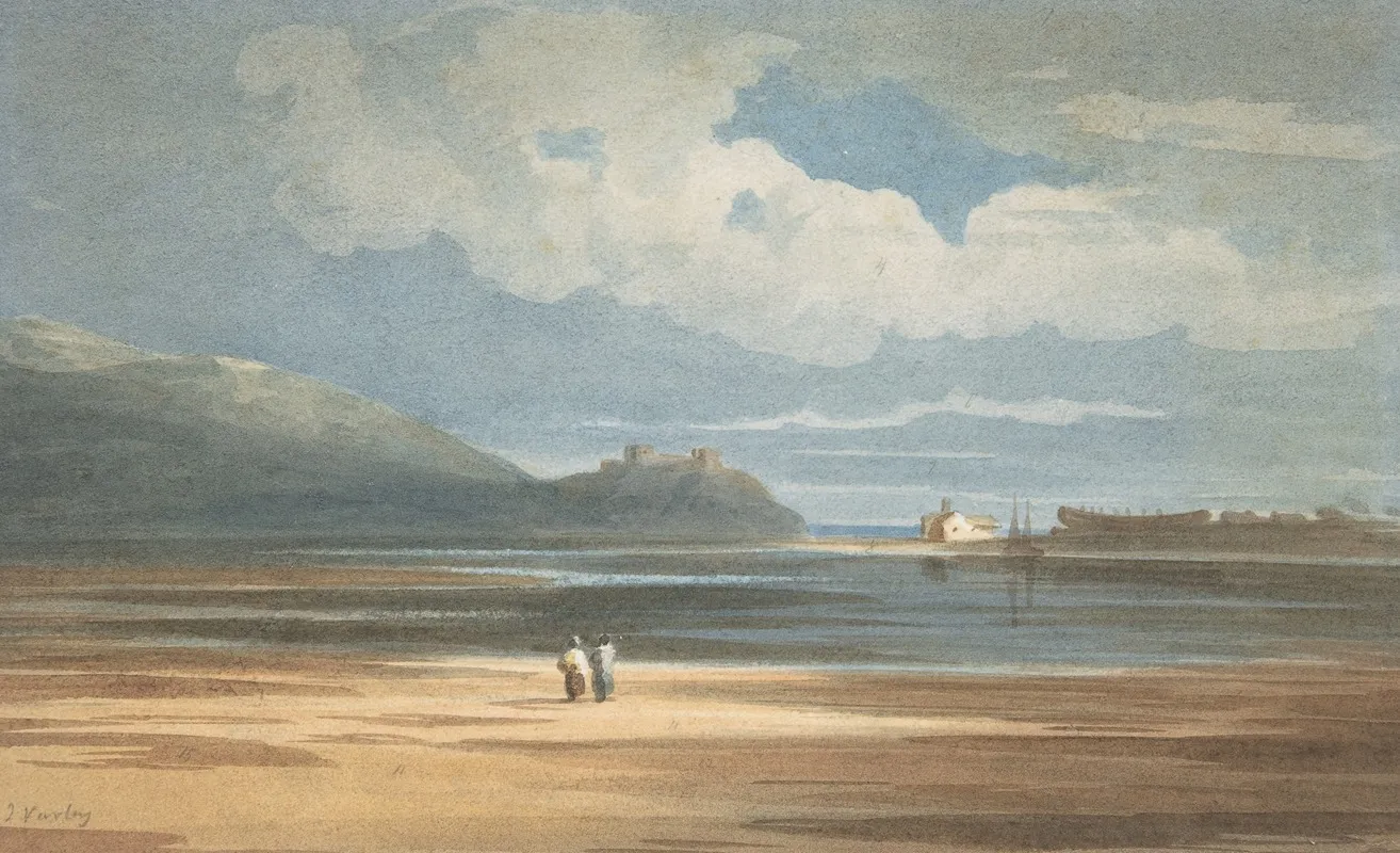 Harlech Castle Across The Traeth Mawr